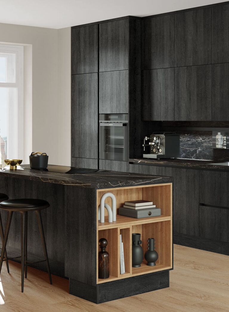 Toronto GL Eiche schwarz Hochschra  nke 768x1049